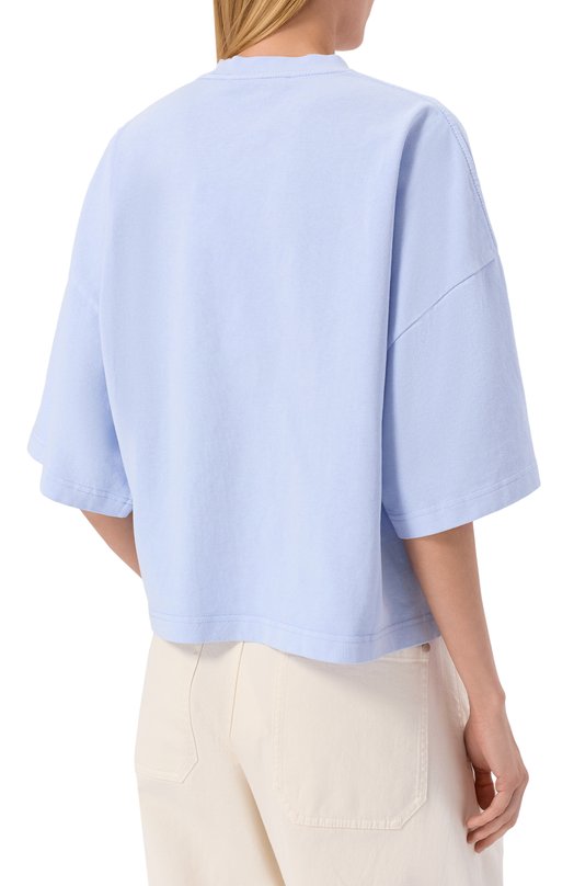 Хлопковая футболка Jacquemus 26ETSW00590/AJ00045 Голубой  26ETSW00590/AJ00045 Фото 4