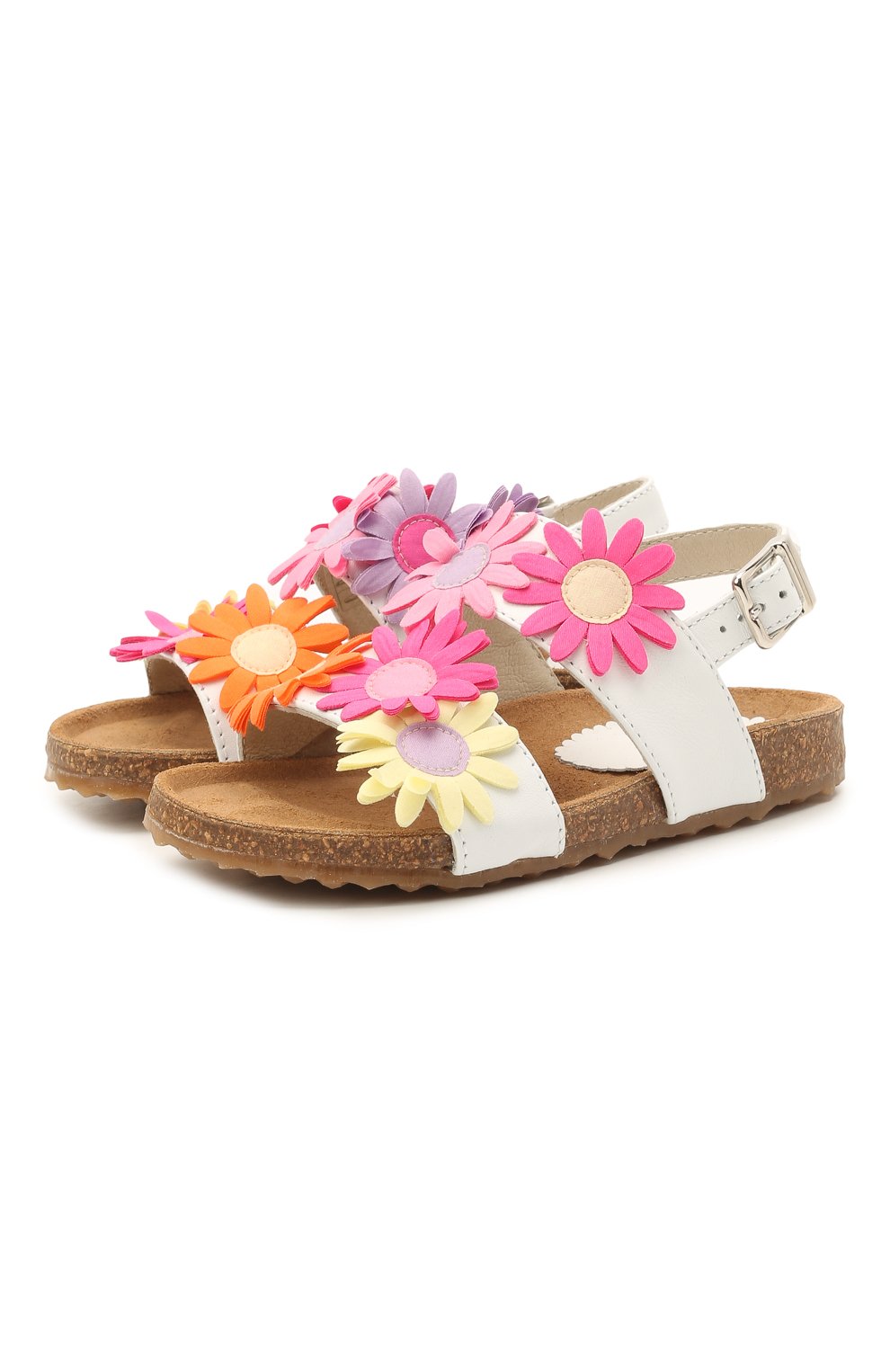 Кожаные босоножки IL GUFO белого цвета по цене 23800 руб., арт. G583/VITELL0 NAPPAC0L0RS/23-26, фото 1 Кожаные босоножки IL GUFO, арт. G583/VITELL0 NAPPAC0L0RS/23-26, фото 1