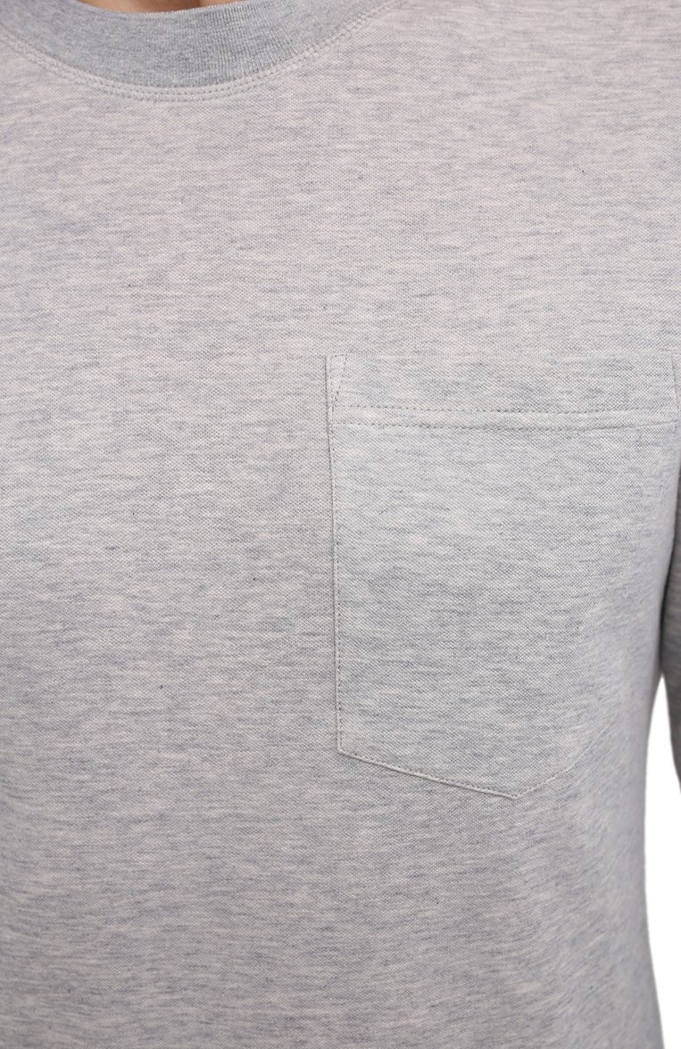 Лонгслив из хлопка и шелка ZEGNA, арт. UV572/802, фото 5