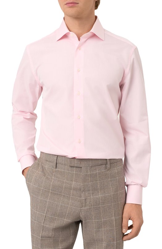 Хлопковая сорочка Corneliani 25P100-2511620 Розовый  25P100-2511620 Фото 3