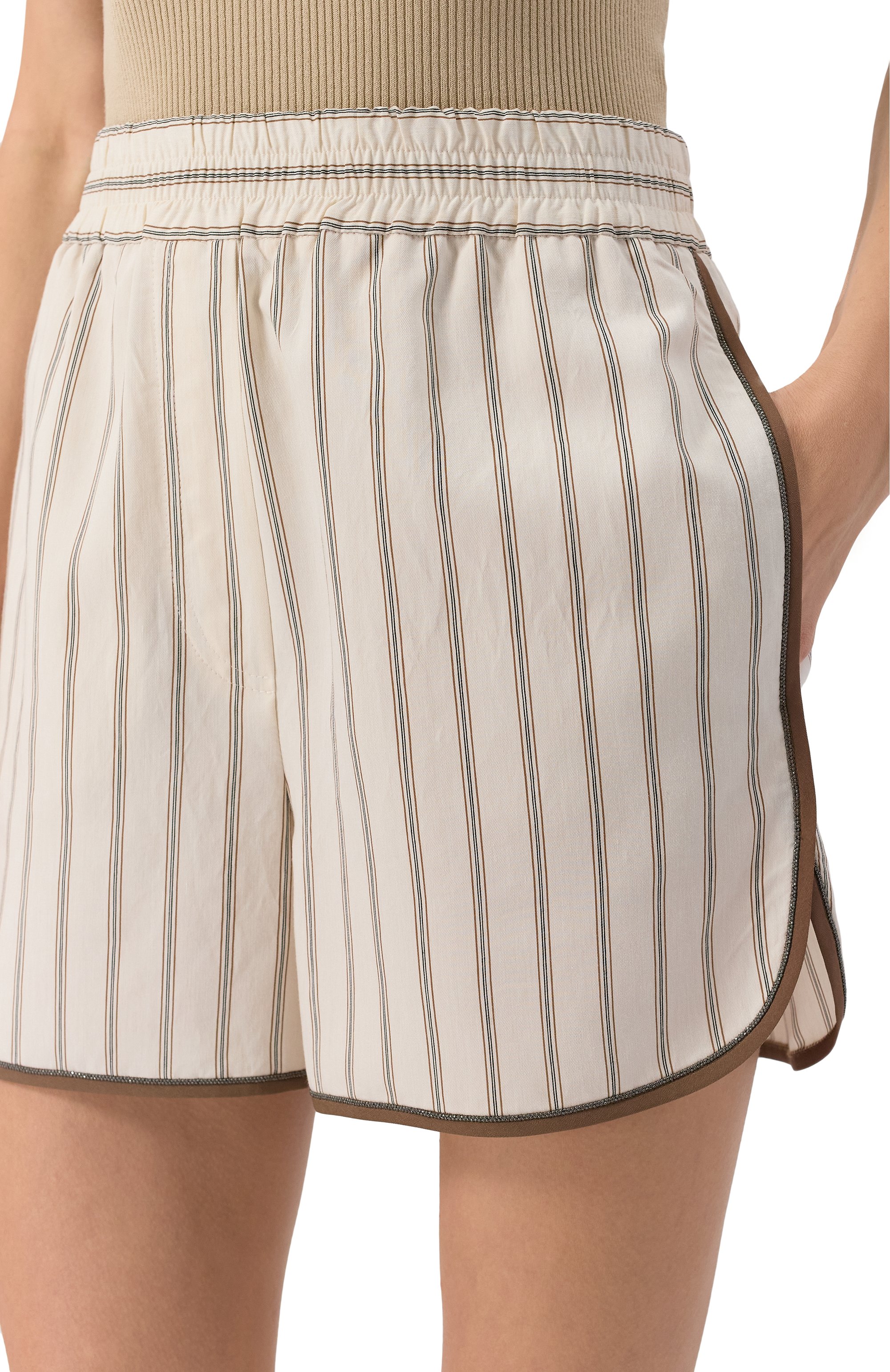 Шорты из вискозы BRUNELLO CUCINELLI, арт. MH769HD679, фото 5