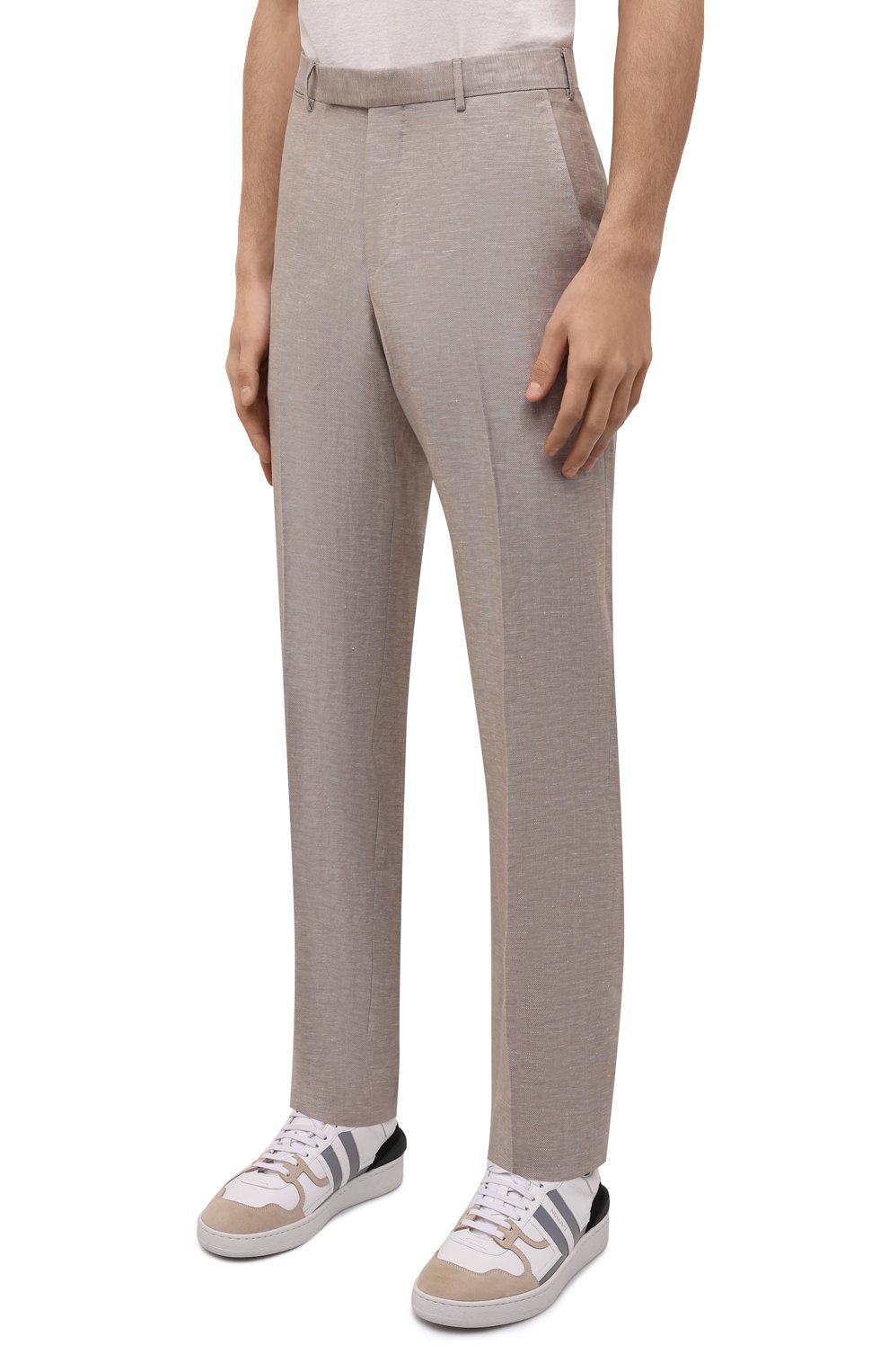 Брюки из шерсти и льна ZEGNA, арт. 318F00/75TB12, фото 3