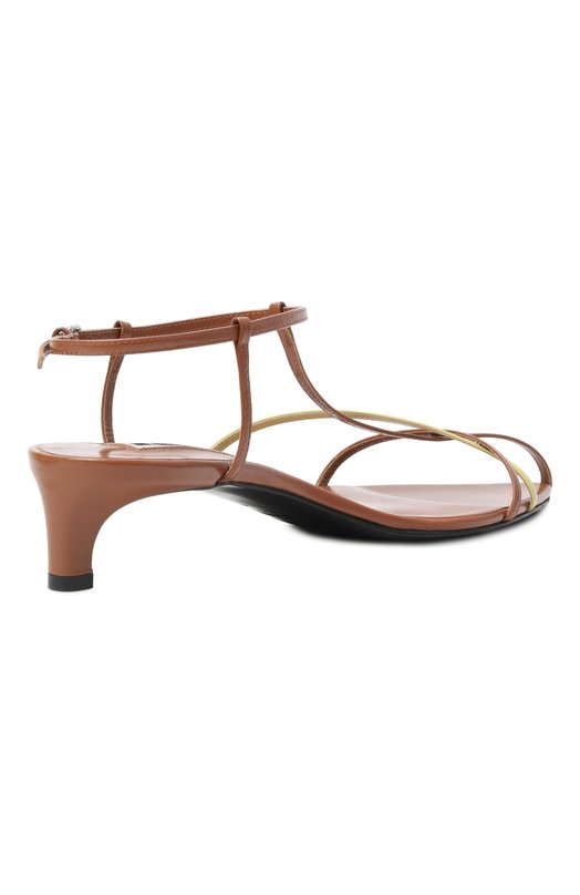 Кожаные босоножки Jil Sander J15WP0129/P6422 Коричневый  J15WP0129/P6422 Фото 5