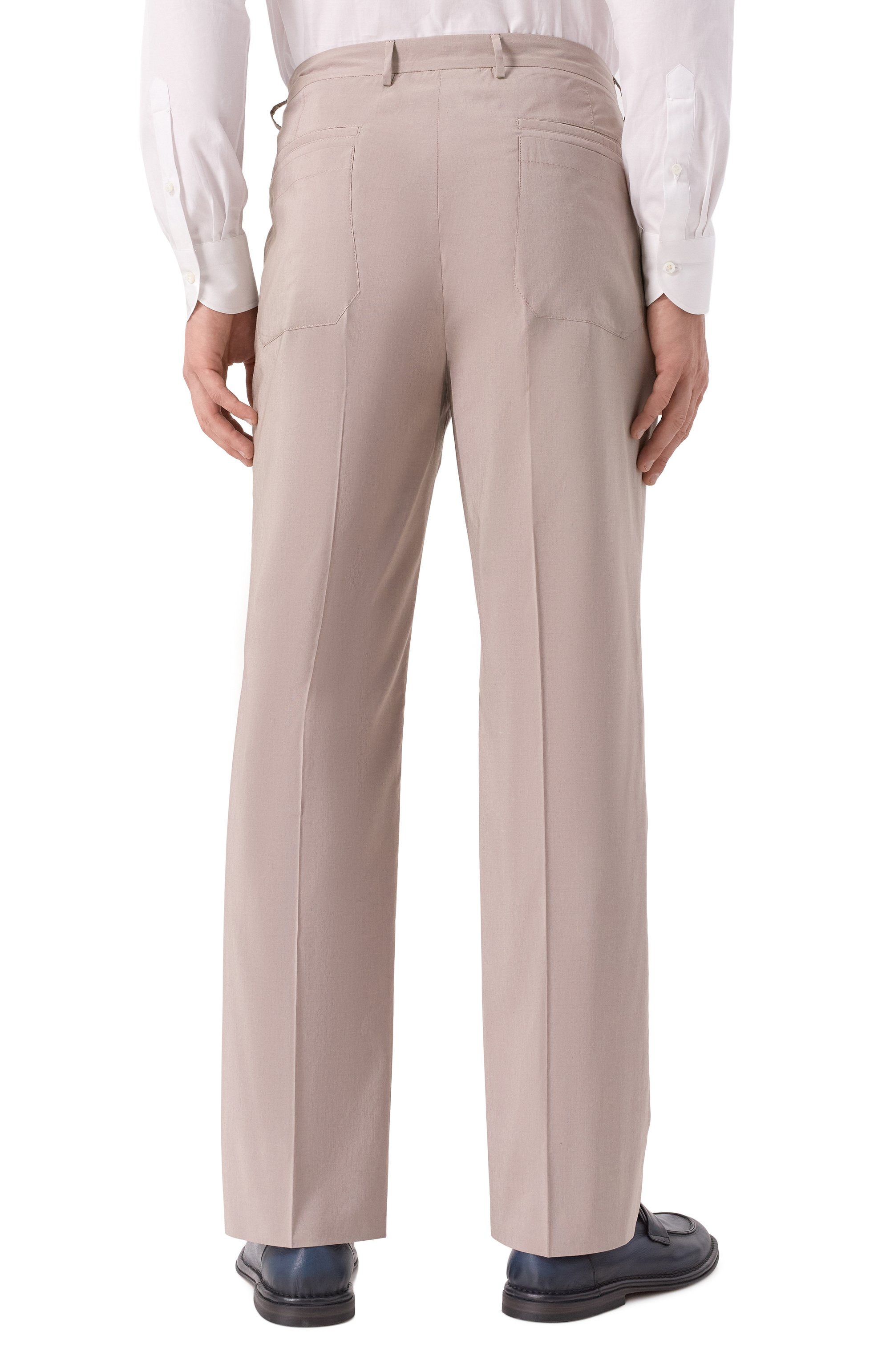 Брюки из хлопка и шелка CORNELIANI, арт. 254545-2514528, фото 4