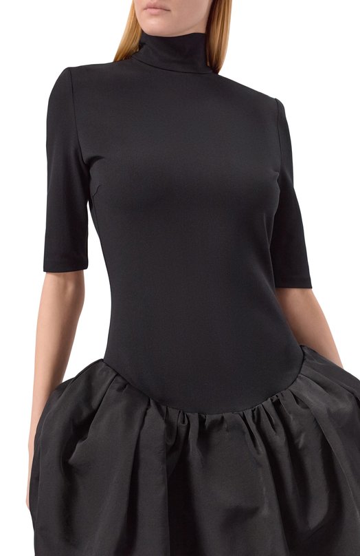 Платье из хлопка и шелка Magda Butrym 208925 Чёрный  208925 Фото 5
