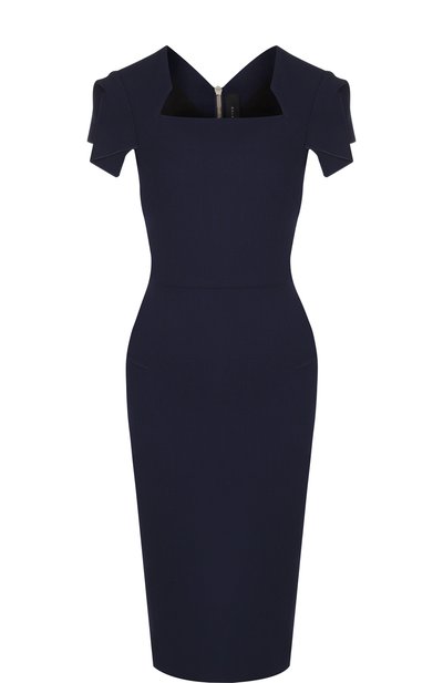 Однотонное платье-футляр с коротким рукавом ROLAND MOURET, арт. PS18/S0174/F4044, фото 1