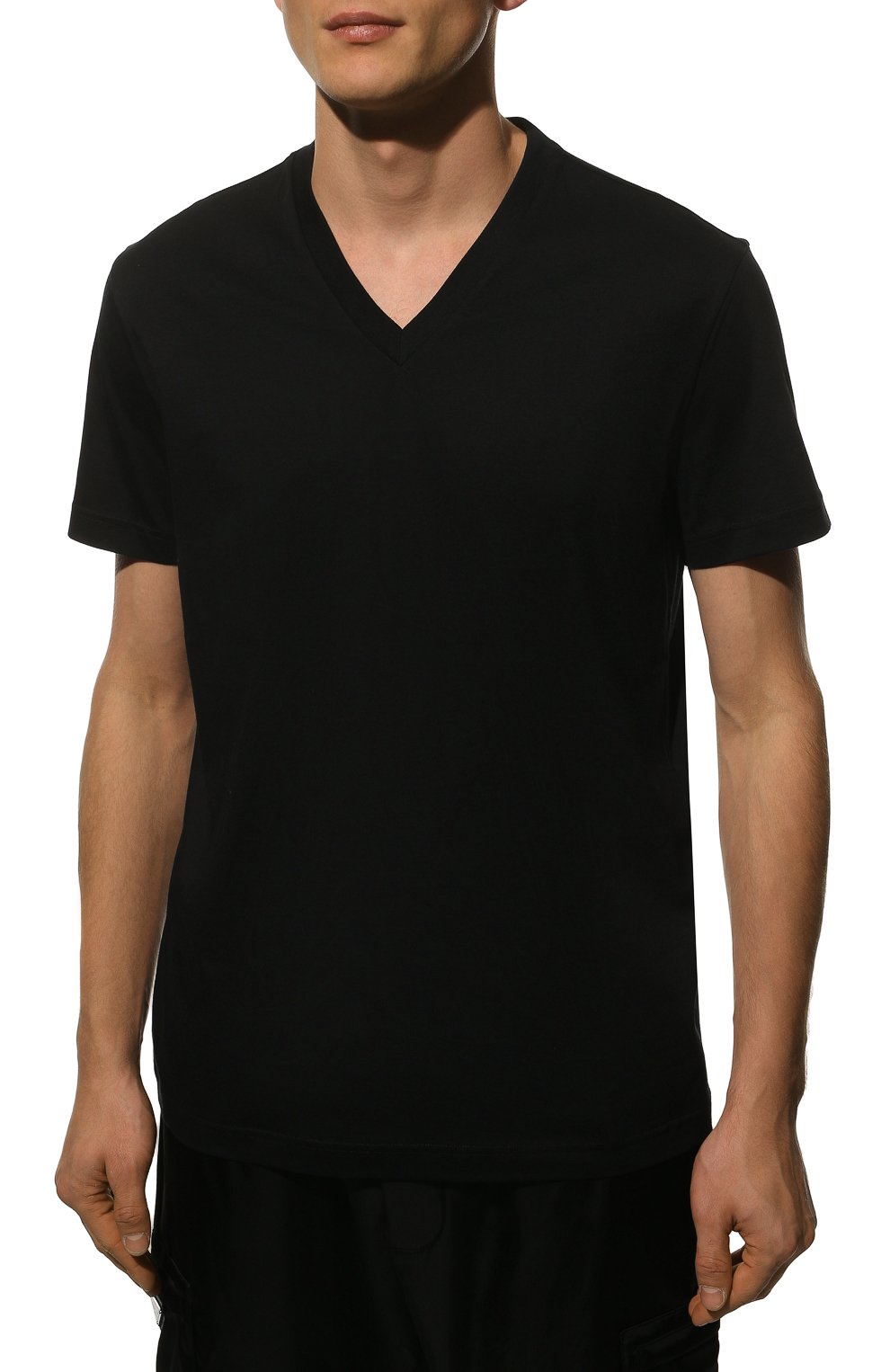 Хлопковая футболка PRADA, арт. UJM493-ILK-F0002-181, фото 3