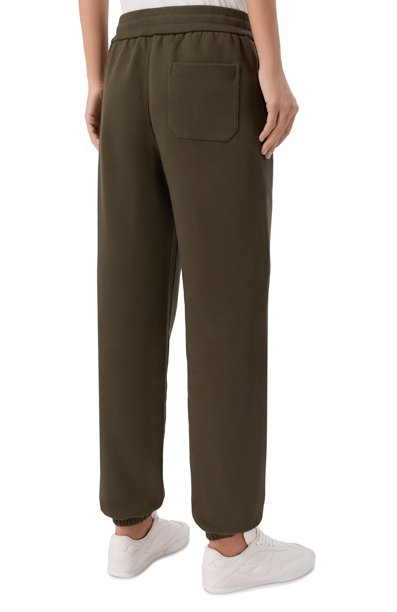Хлопковые джоггеры JIL SANDER хаки цвета по цене 107000 руб., арт. J02KA0424/J20128, фото 4 Хлопковые джоггеры JIL SANDER, арт. J02KA0424/J20128, фото 4