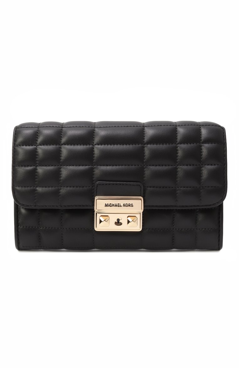 Женская сумка tribeca convertible MICHAEL MICHAEL KORS черного цвета, арт. 32S4G2RC9L | Фото 1 (Материал: Натуральная кожа; Ремень/цепочка: На ремешке; Размер: mini)
