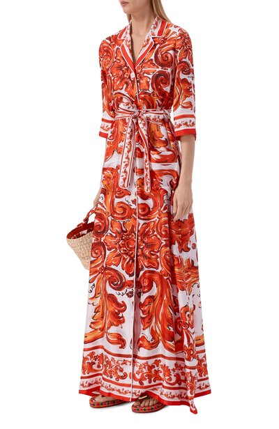 Женское шелковое платье DOLCE & GABBANA, арт. F0AH2T/GDDRE