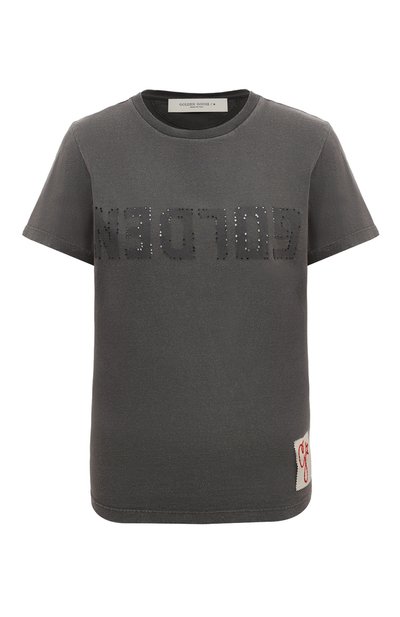 Женская хлопковая футболка GOLDEN GOOSE DELUXE BRAND, арт. GWP01221.P000671