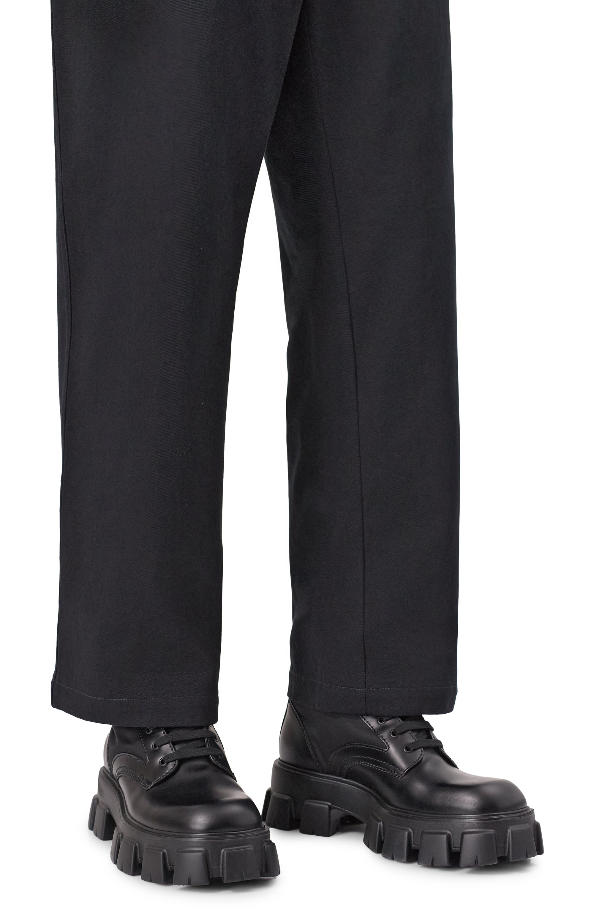 Комбинированные ботинки monolith PRADA, арт. 2UE007-3L09-F0002-D002, фото 3