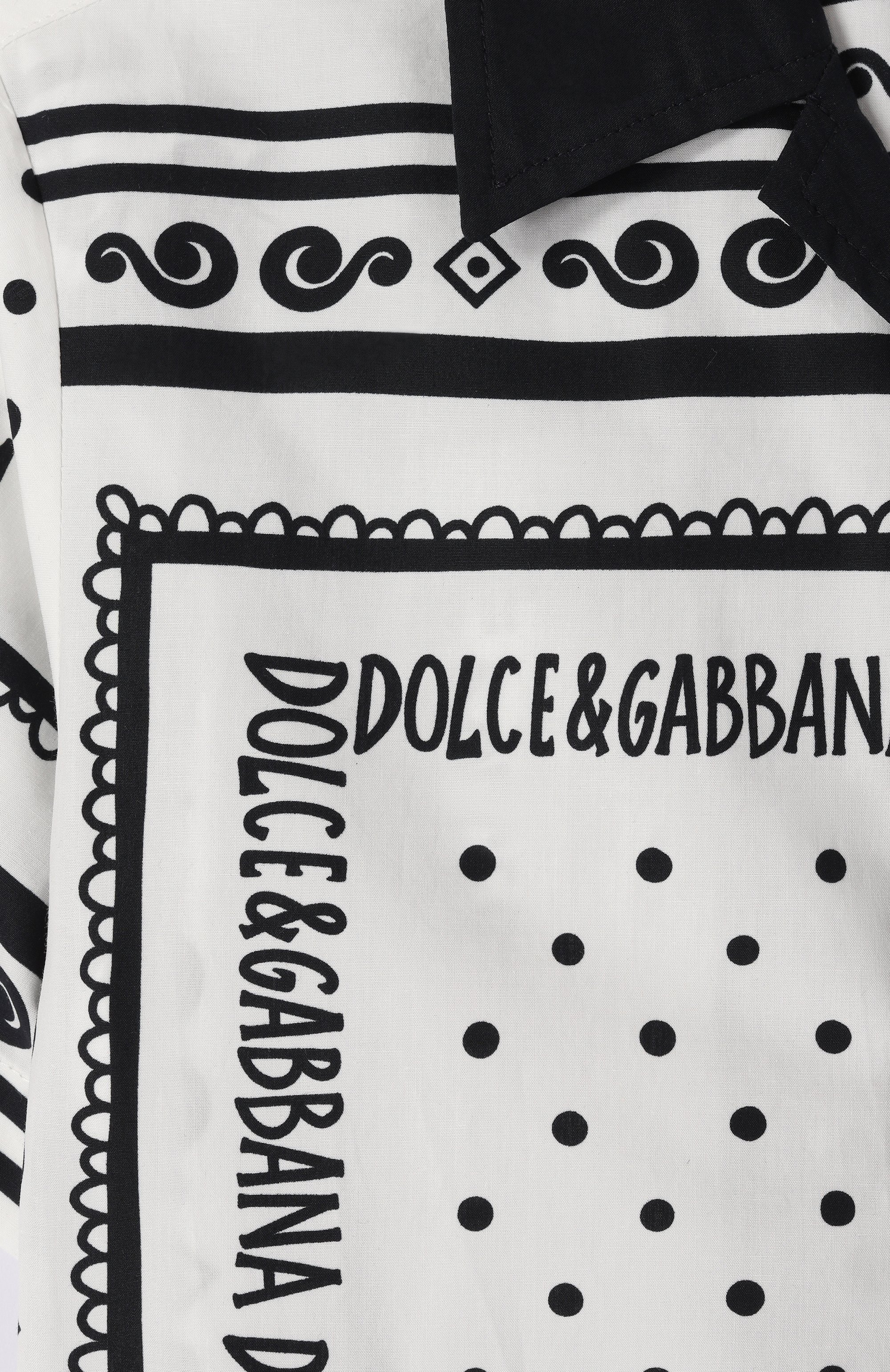 Хлопковая рубашка DOLCE & GABBANA, арт. L44S10/FI5KQ/2-6, фото 3
