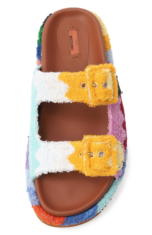 Текстильные шлепанцы Missoni MWF111 Разноцветный  MWF111 Фото 6