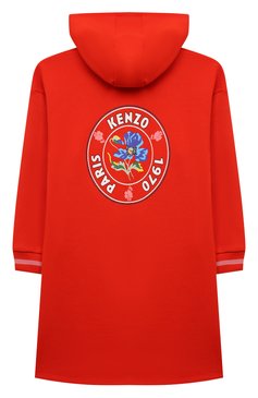 Детское хлопковое платье KENZO оранжевого цвета, арт. K60685 | Фото 2 (Материал сплава: Проставлено; Материал внешний: Хлопок; Драгоценные камни: Проставлено; Рукава: Длинные; Случай: Повседневный; Девочки Кросс-КТ: Платье-одежда; Ростовка одежда: 3 года | 98 см, 4 года | 104 см, 5 лет | 110 см, 7 лет | 122 см, 9 лет | 134 см, 12 лет | 152 см, 13 - 15 лет | 158 см)