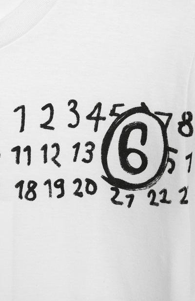 Хлопковая футболка MM6, арт. M60897/MM02Y, фото 3