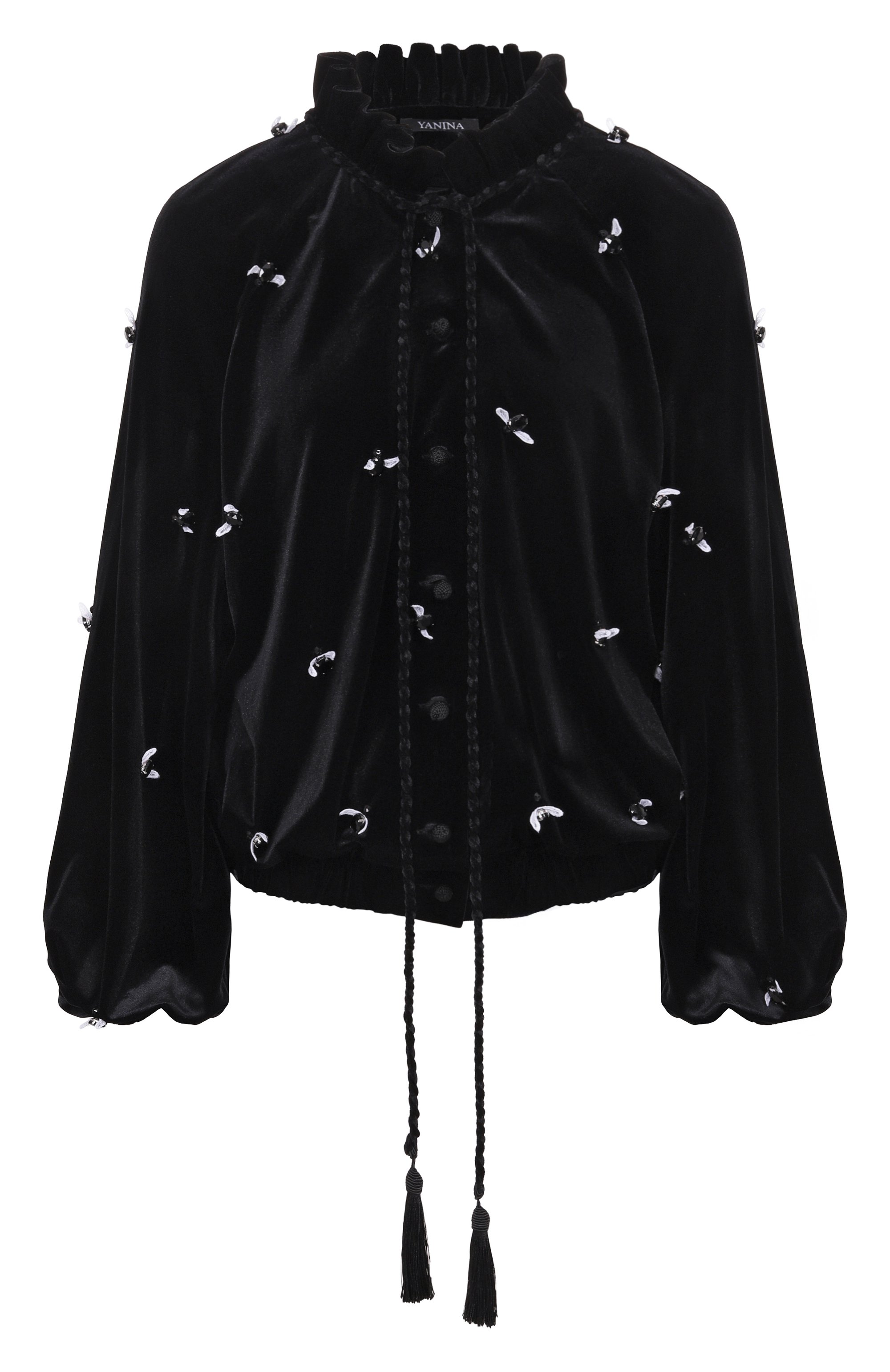 Бархатная блузка YANINA, арт. T-3049, фото 1