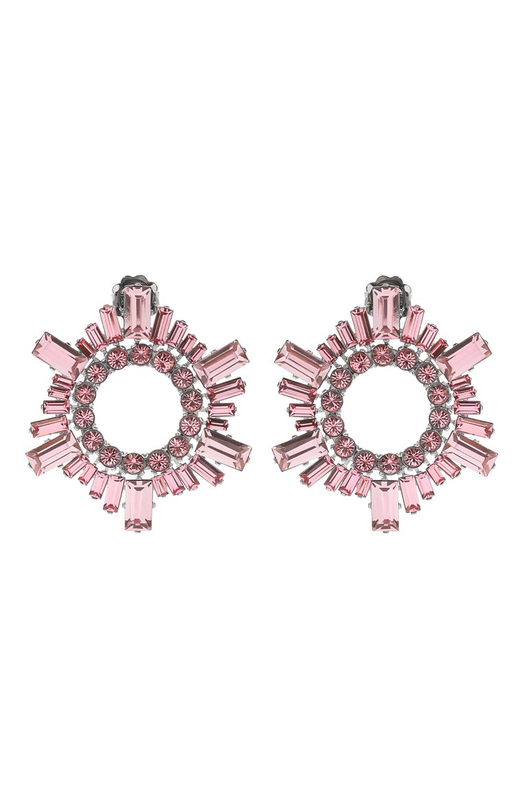 Женские серьги AMINA MUADDI розового цвета, арт. MINI BEGUM EARRINGS | Фото 1 (Региональные ограничения белый список (Axapta Mercury): Не проставлено; Нос: Не проставлено; Материал: Металл)