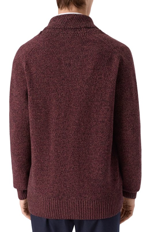 Шерстяной кардиган Andrea Campagna M5625-6452T Коричневый  M5625-6452T Фото 4