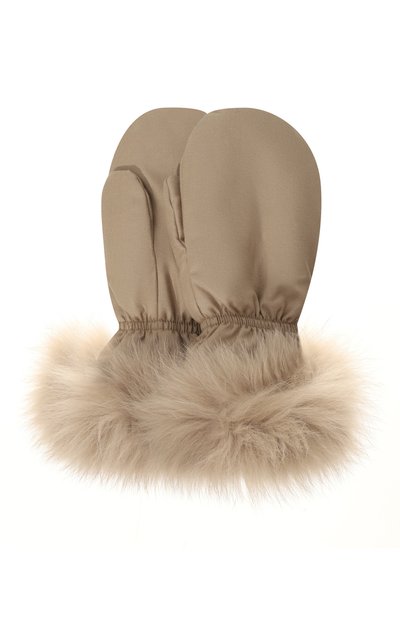 Пуховые варежки YVES SALOMON ENFANT, арт. 23WEA016XXW02W