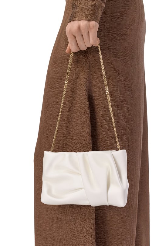 Клатч Bonny Jimmy Choo B0NNY CLUTCH/SAT Кремовый  B0NNY CLUTCH/SAT Фото 2