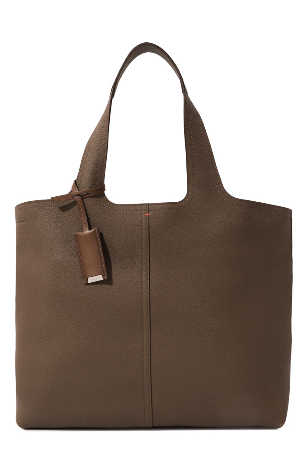 Сумка-тоут donna SANTONI коричневого цвета по цене 190500 руб., арт. DIBGA2555BA-ATGC, фото 1 Сумка-тоут donna SANTONI, арт. DIBGA2555BA-ATGC, фото 1