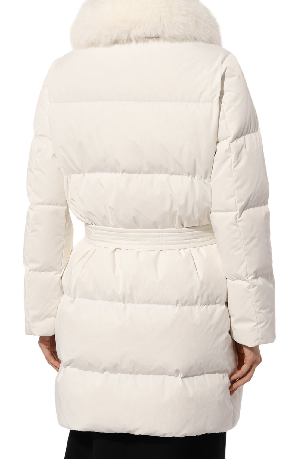 Пуховик с отделкой из меха кролика YVES SALOMON, арт. 25WYM05690D0TM, фото 4