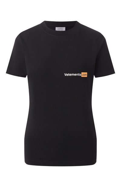 Женская хлопковая футболка VETEMENTS, арт. MA66TR650B