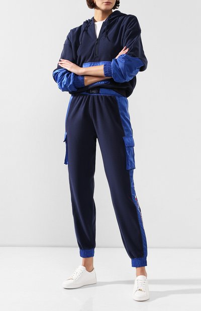 Джоггеры TOMMY SPORT синего цвета по цене 8990 руб., арт. S10S100326, фото 2 Джоггеры TOMMY SPORT, арт. S10S100326, фото 2