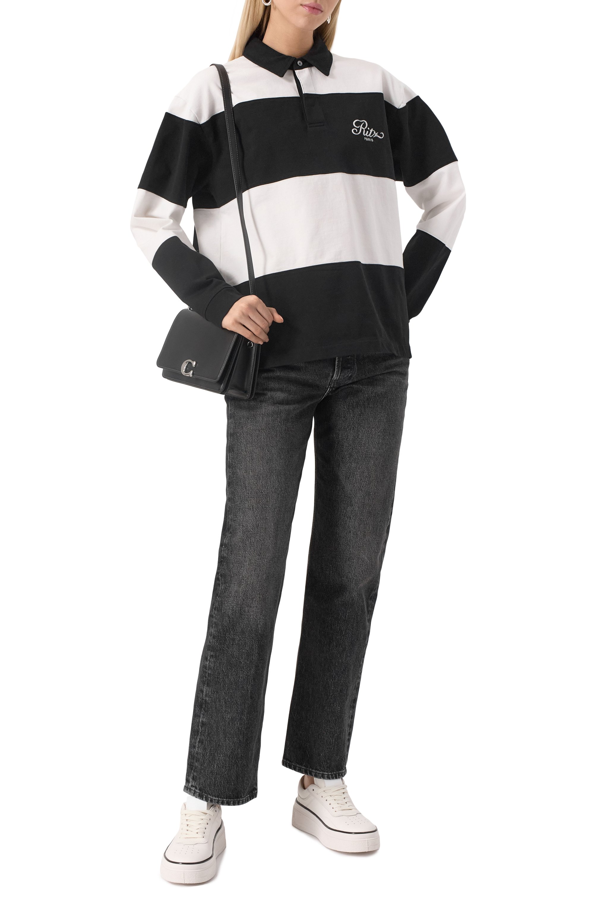 Хлопковое поло frame x ritz paris FRAME DENIM, арт. MP25JSH001, фото 2