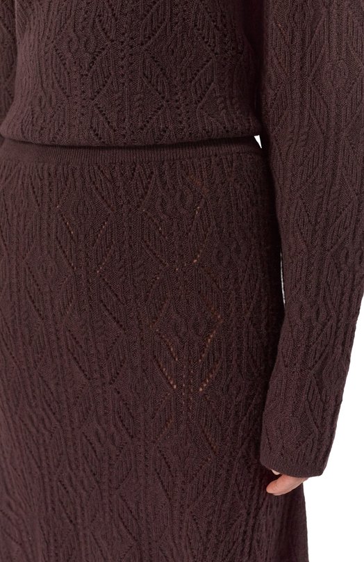 Кашемировая юбка Uma Wang V2256N001 Коричневый  V2256N001 Фото 5