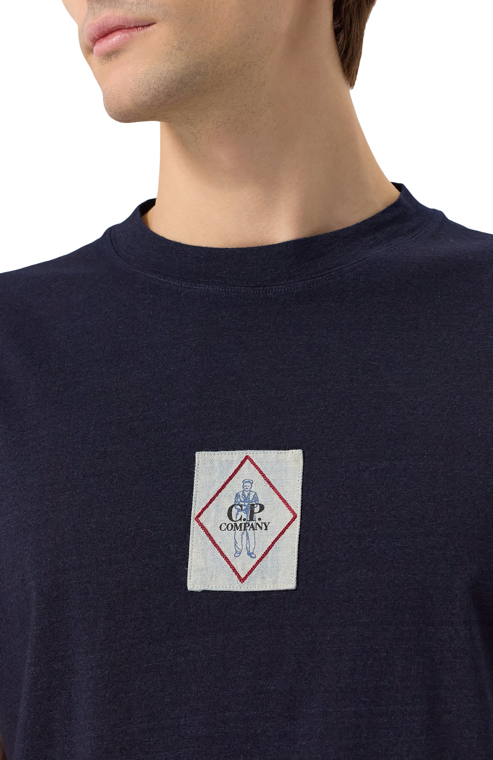 Хлопковая футболка C.P. COMPANY, арт. 18CMTS187A110056W, фото 5