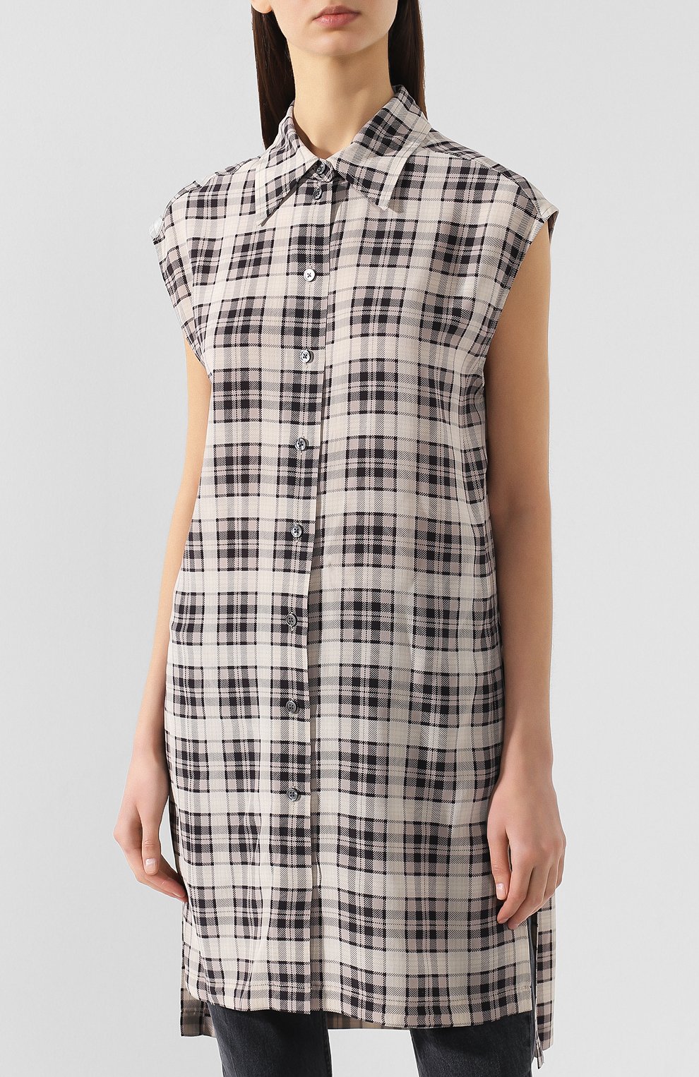 Шелковая блузка MARC JACOBS (THE) бежевого цвета по цене 34100 руб., арт. M4007809, фото 3 Шелковая блузка MARC JACOBS (THE), арт. M4007809, фото 3