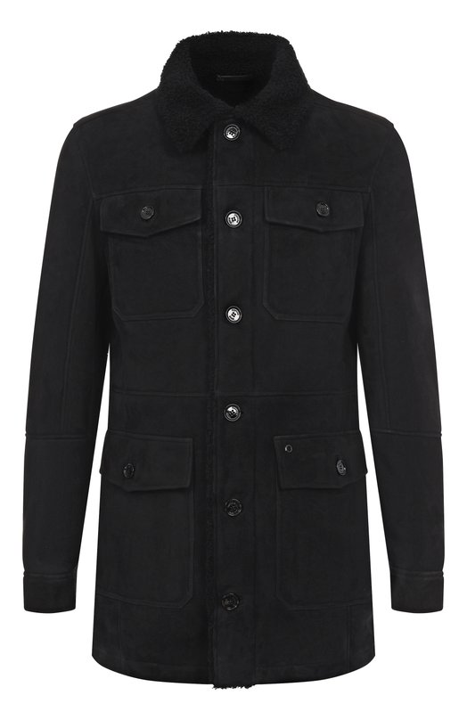 Дубленка из овчины Stefano Ricci M7J4300150/LAC0NY Чёрный M7J4300150/LAC0NY