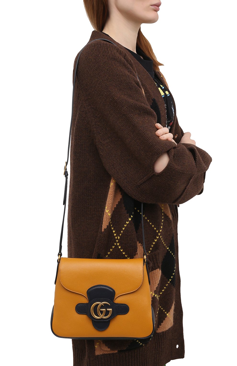 Сумка dahlia GUCCI желтого цвета по цене 243360 руб., арт. 648934/1U1HT, фото 5 Сумка dahlia GUCCI, арт. 648934/1U1HT, фото 5