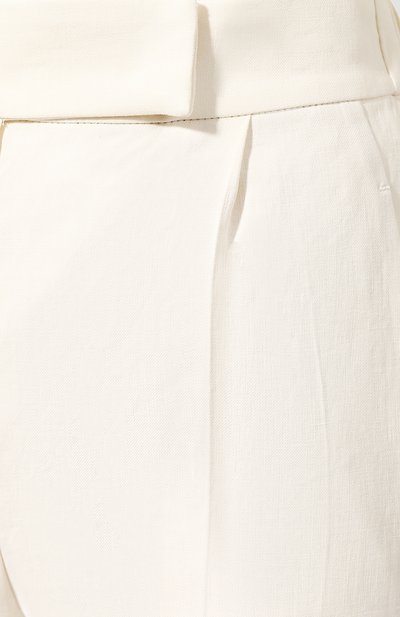 Брюки из льна и хлопка BRUNELLO CUCINELLI бежевого цвета по цене 99500 руб., арт. MF591P7249, фото 5 Брюки из льна и хлопка BRUNELLO CUCINELLI, арт. MF591P7249, фото 5