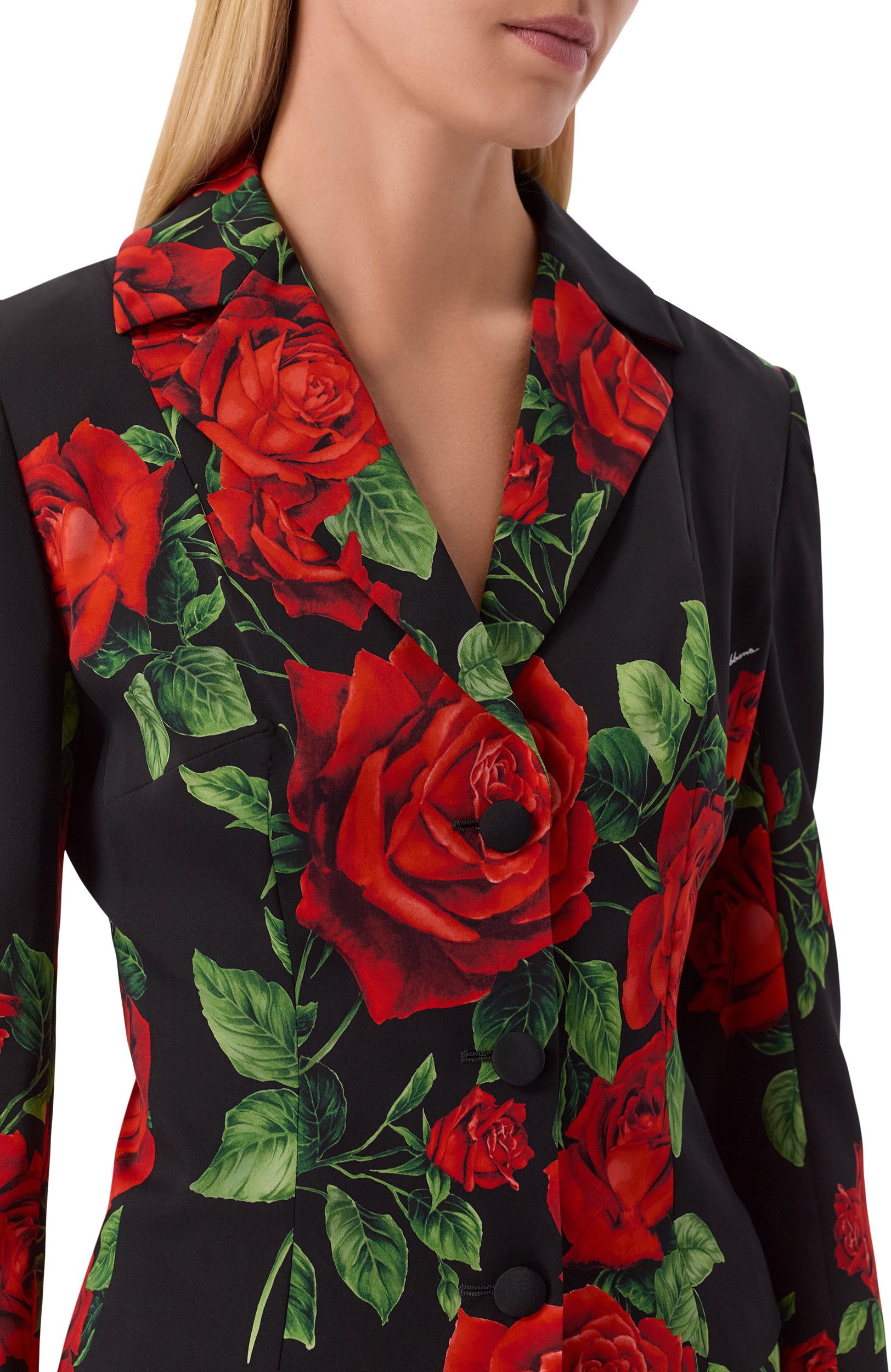 Шелковый жакет DOLCE & GABBANA черного цвета по цене 350000 руб., арт. F26S5T/FSA9R, фото 5 Шелковый жакет DOLCE & GABBANA, арт. F26S5T/FSA9R, фото 5