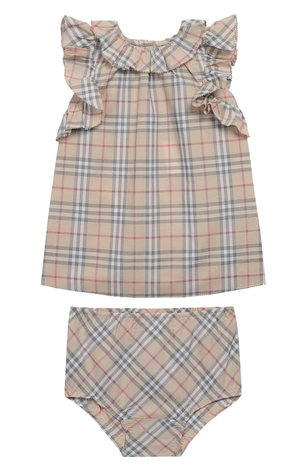 Комплект из хлопкового платья и трусов BURBERRY, арт. 8005338, фото 1