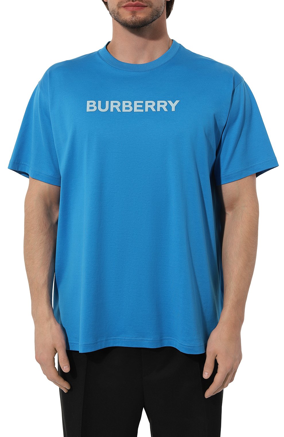 Хлопковая футболка BURBERRY, арт. 8065395, фото 3