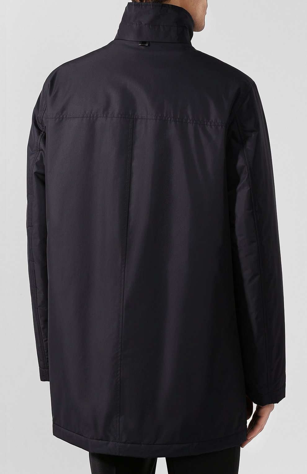 Плащ BOSS темно-синего цвета по цене 46950 руб., арт. 50419062, фото 4 Плащ BOSS, арт. 50419062, фото 4