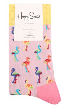 Детские носки HAPPY SOCKS разноцветного цвета, арт. KFMN01 | Фото 1 (Материал: Текстиль, Хлопок; Кросс-КТ: Носки; Нос: Не проставлено; Материал сплава: Проставлено)