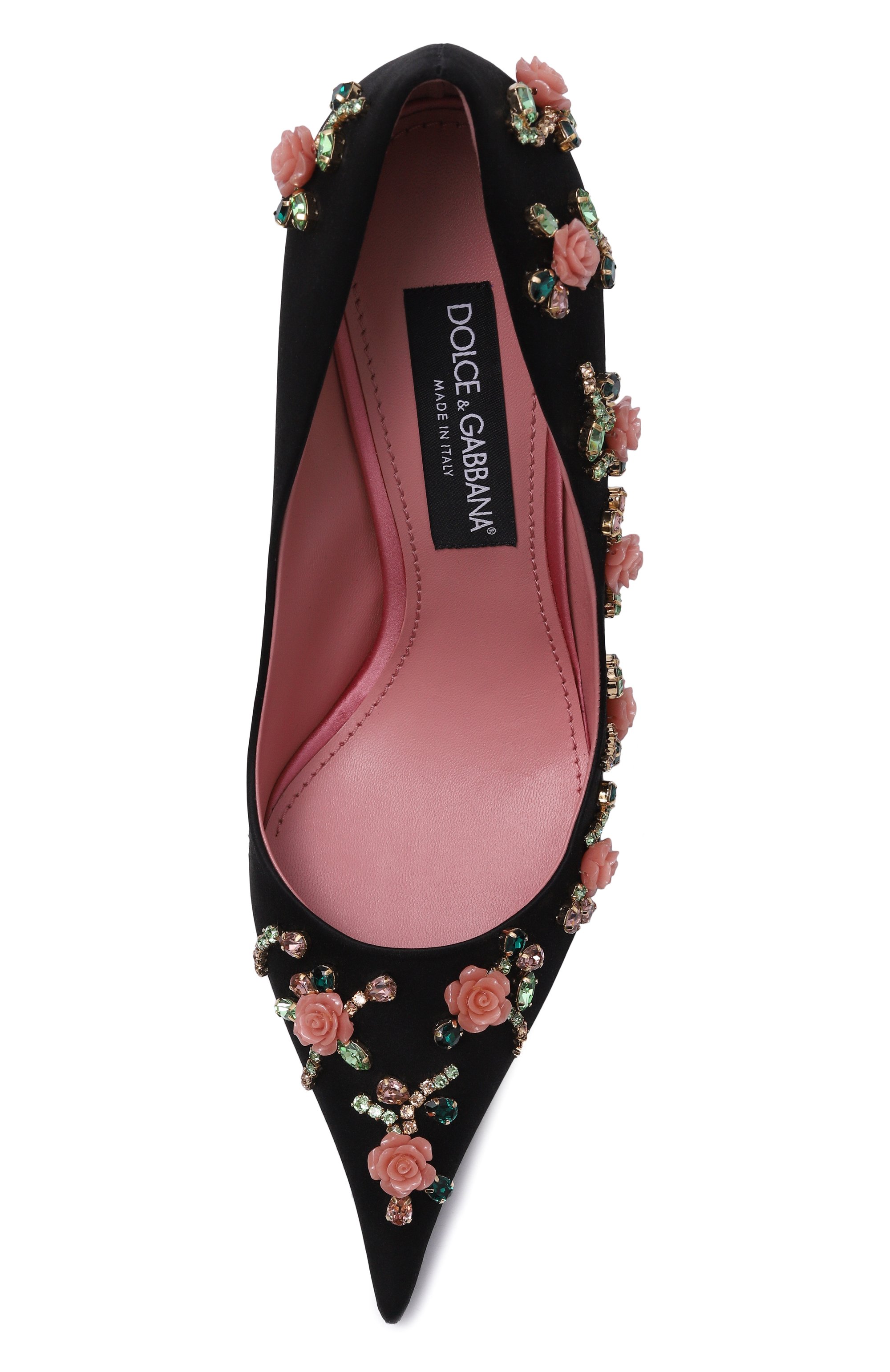 Текстильные туфли cuore 105 DOLCE & GABBANA черного цвета по цене 397500 руб., арт. CD1985/A0064, фото 6 Текстильные туфли cuore 105 DOLCE & GABBANA, арт. CD1985/A0064, фото 6