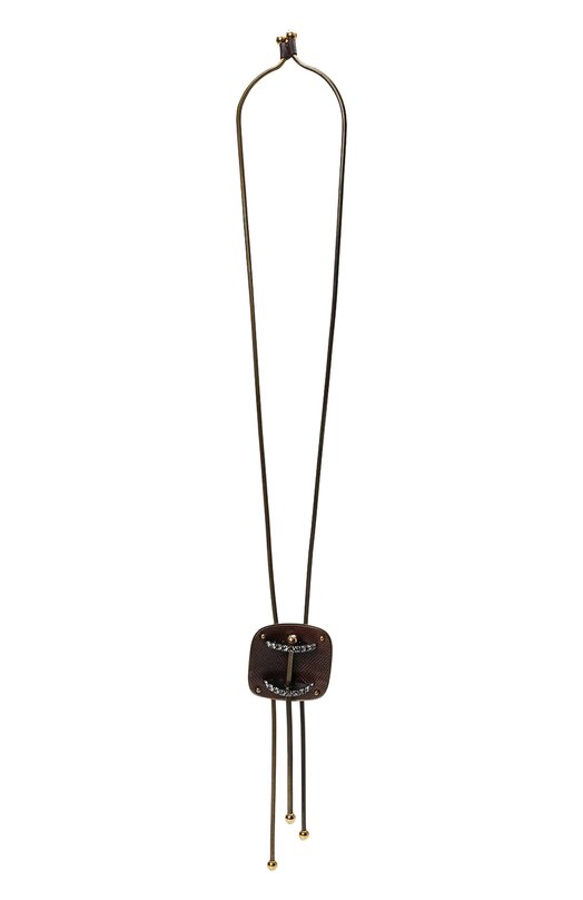 

Колье с отделкой из кожи змеи Lanvin, Коричневый