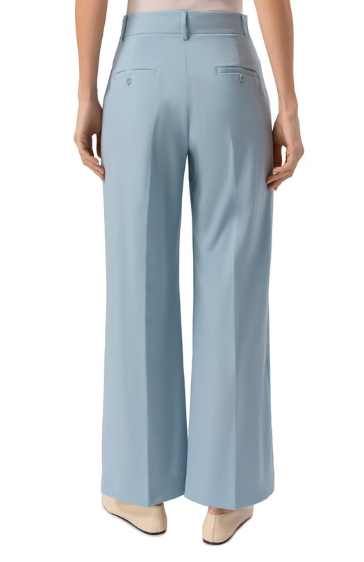 Шерстяные брюки Weekend Max Mara VISIV0 Голубой  VISIV0 Фото 4