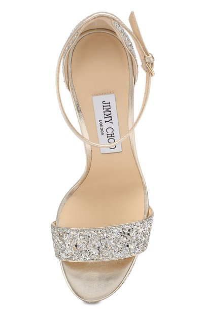 Комбинированные босоножки misty 120 JIMMY CHOO, арт. MISTY 120/CGF, фото 5