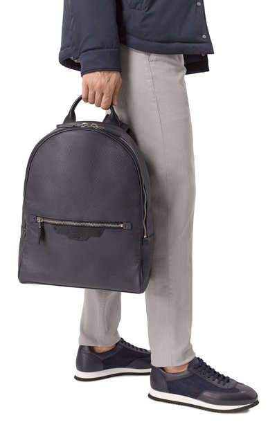 Рюкзак SANTONI темно-синего цвета по цене 97350 руб., арт. UIBGA2668EN-AVGH, фото 2 Рюкзак SANTONI, арт. UIBGA2668EN-AVGH, фото 2