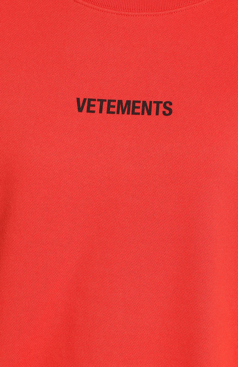 Хлопковый свитшот VETEMENTS красного цвета по цене 42300 руб., арт. UAH20TR726/W, фото 5 Хлопковый свитшот VETEMENTS, арт. UAH20TR726/W, фото 5