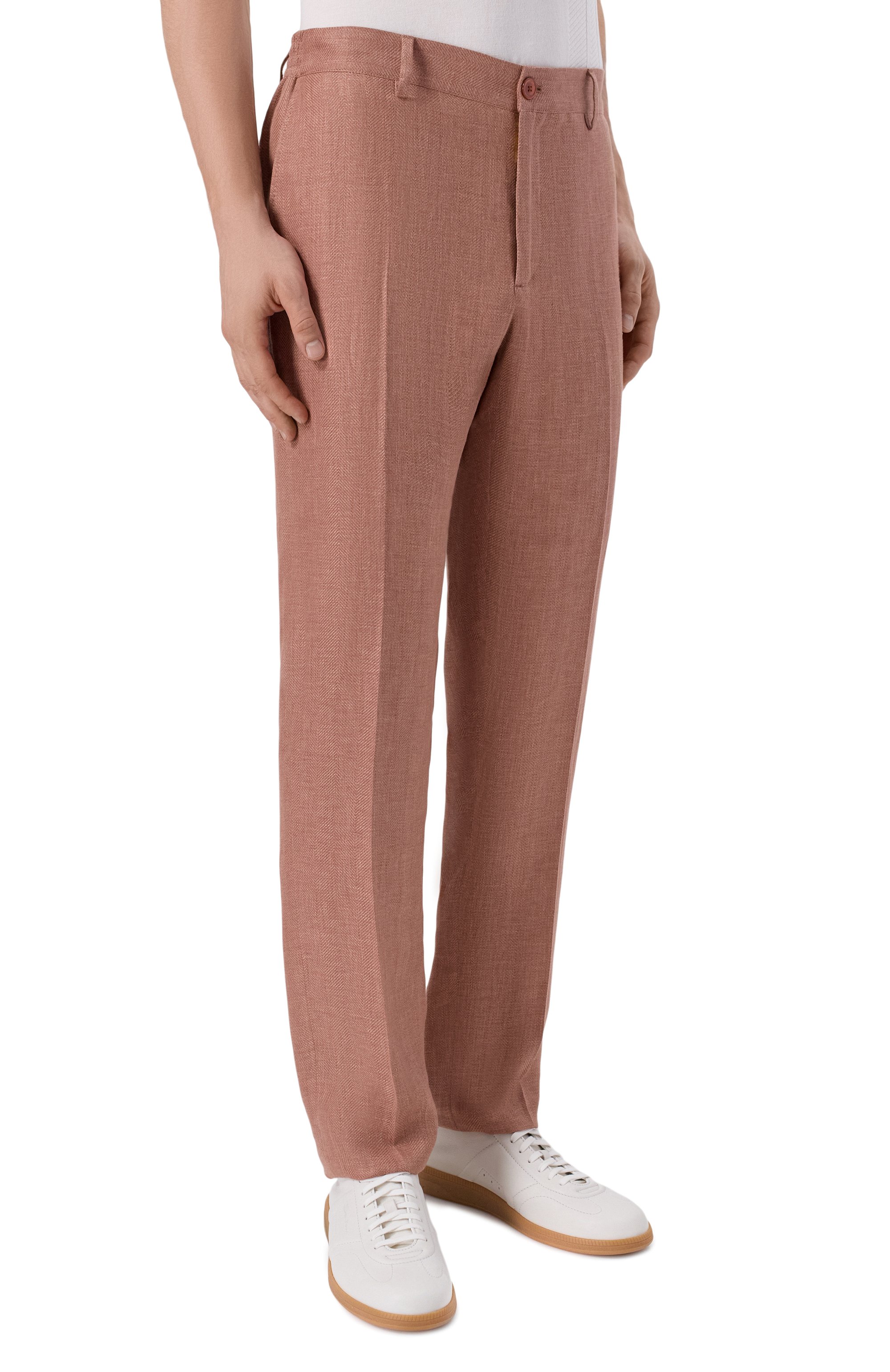 Брюки изо льна и кашемира STEFANO RICCI, арт. M1T610001F/C167HA, фото 3