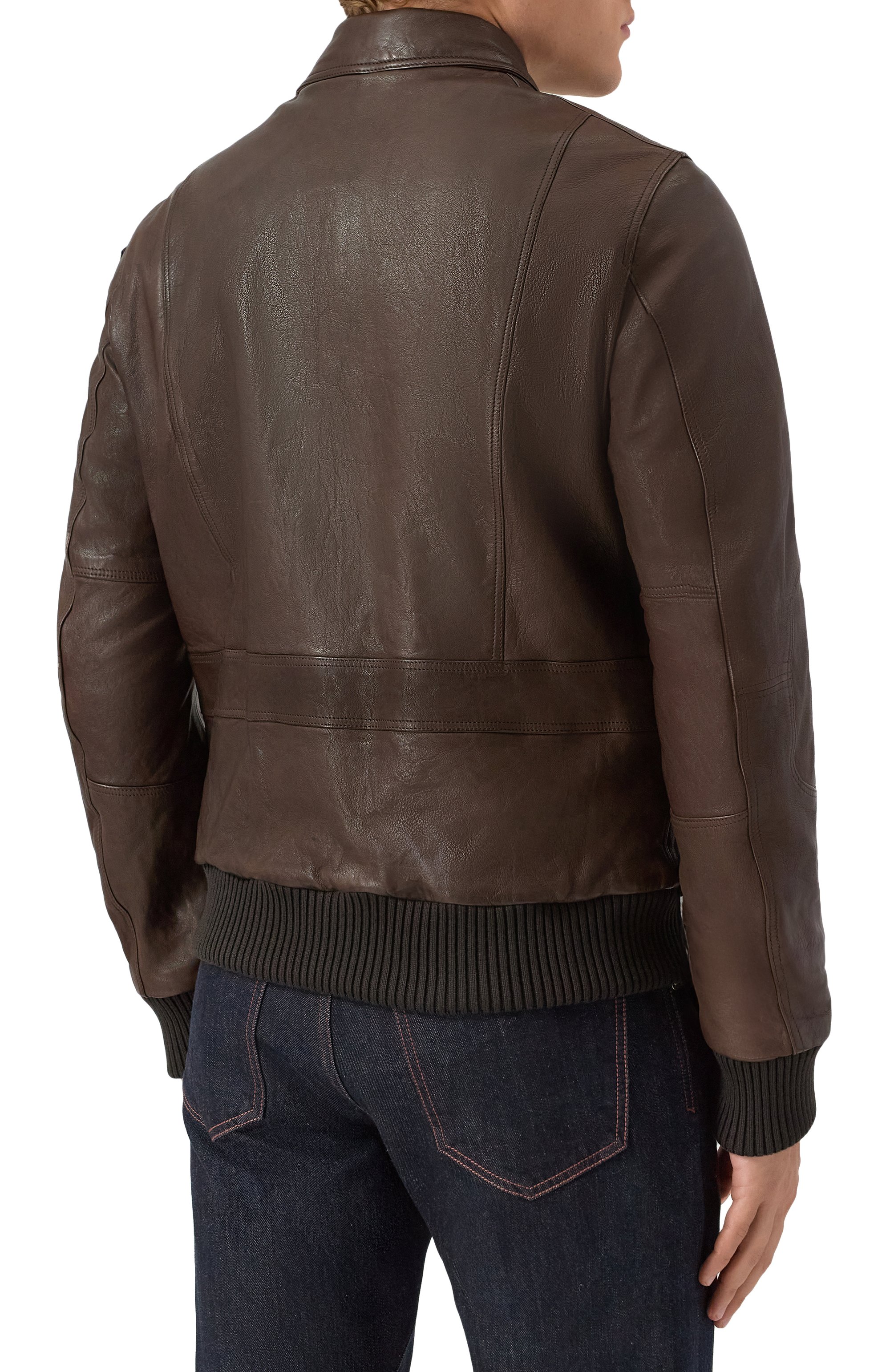 Кожаный бомбер AERONAUTICA MILITARE, арт. PN0846U100839, фото 4