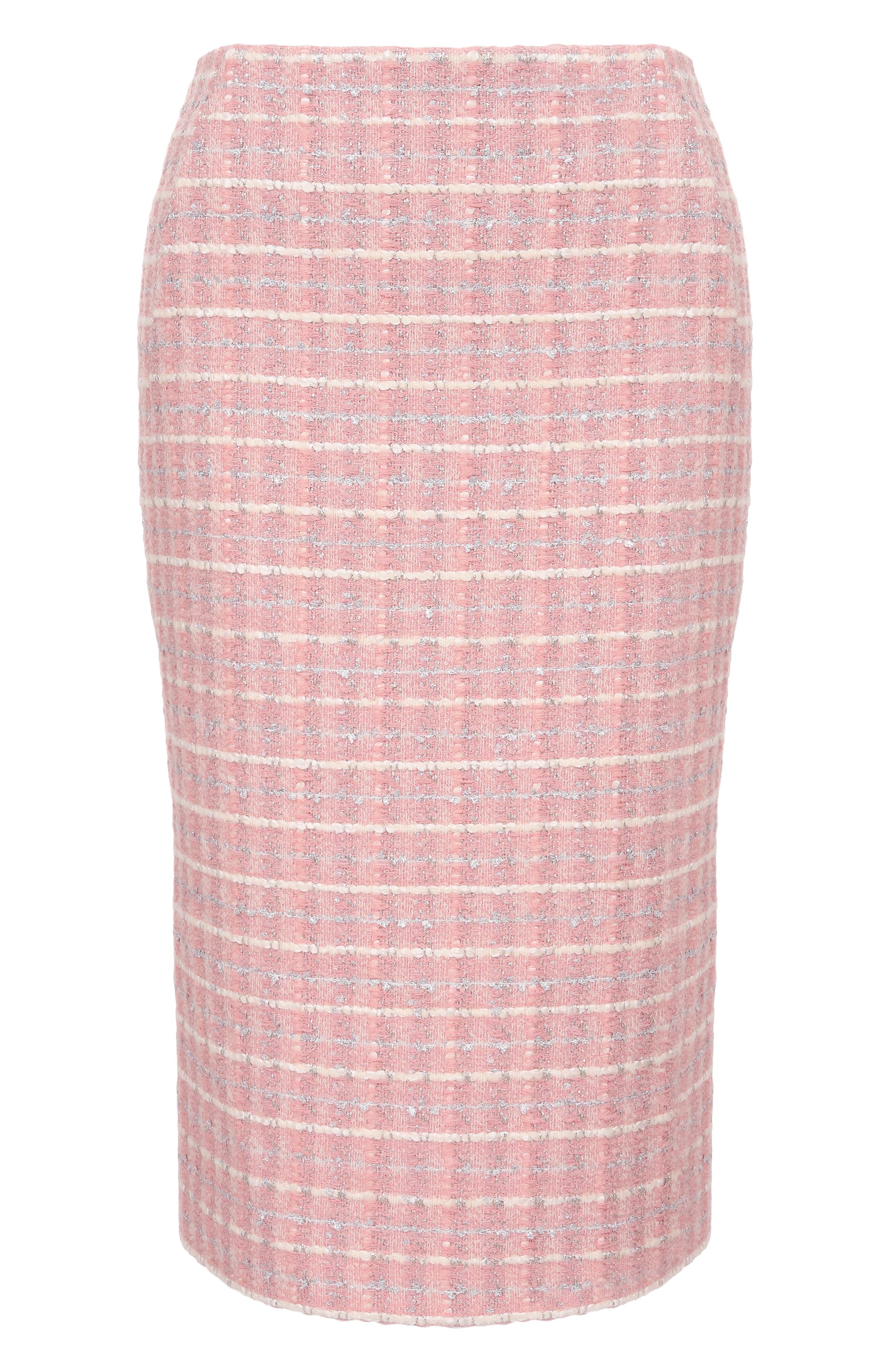 Твидовая юбка MVST розового цвета по цене 149000 руб., арт. 25E/X2P/0/C041/3056, фото 1 Твидовая юбка MVST, арт. 25E/X2P/0/C041/3056, фото 1